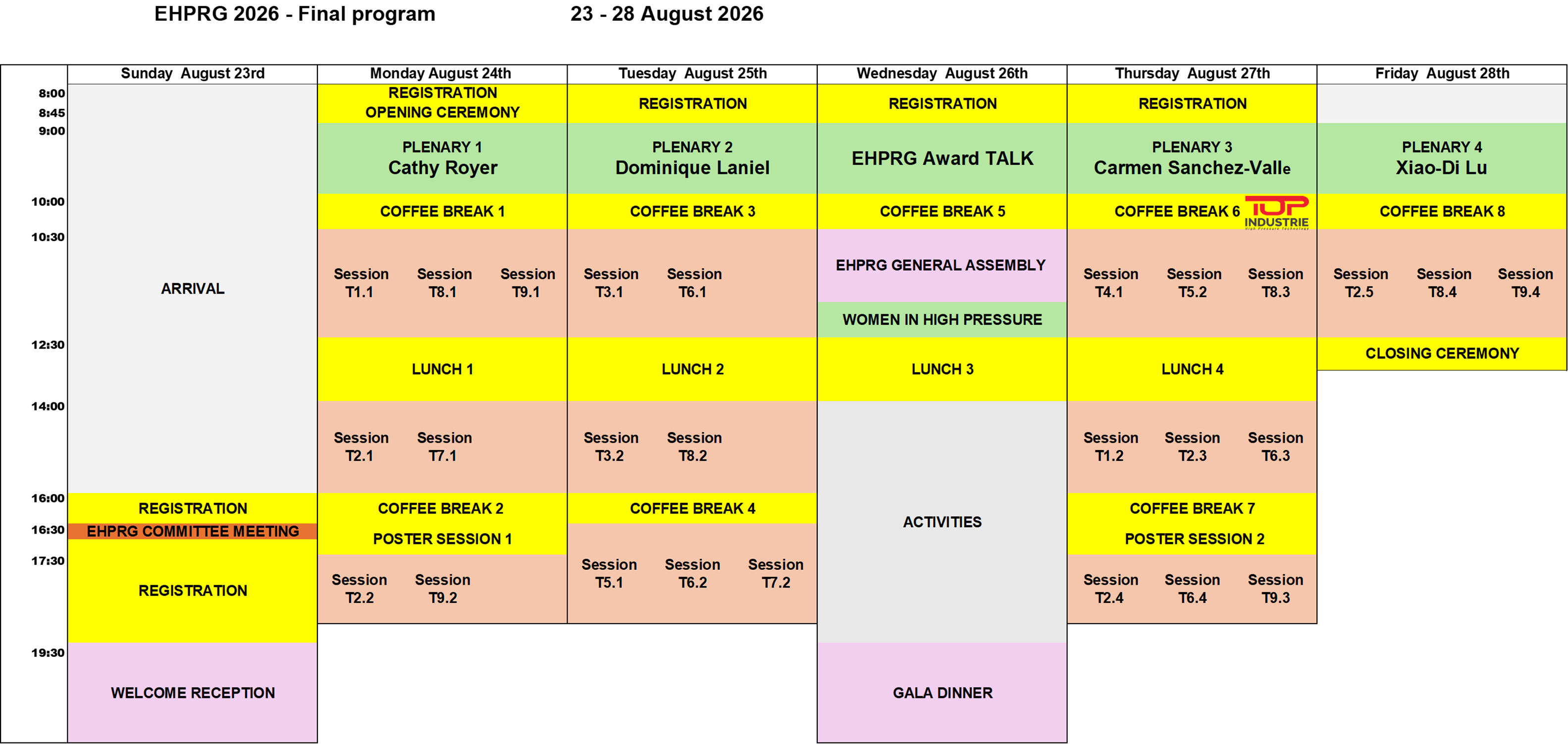 program EHPRG2026 V3